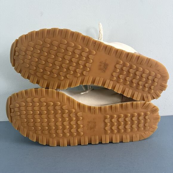 Tory Burch Annie Nylon Suede Ivory White Runner Sneakers - Picture 8 of 9